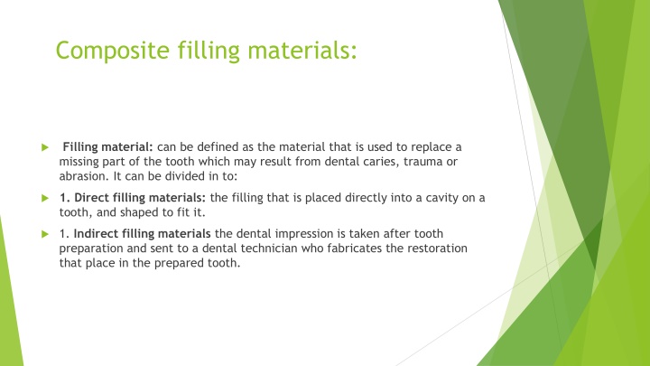 composite filling materials