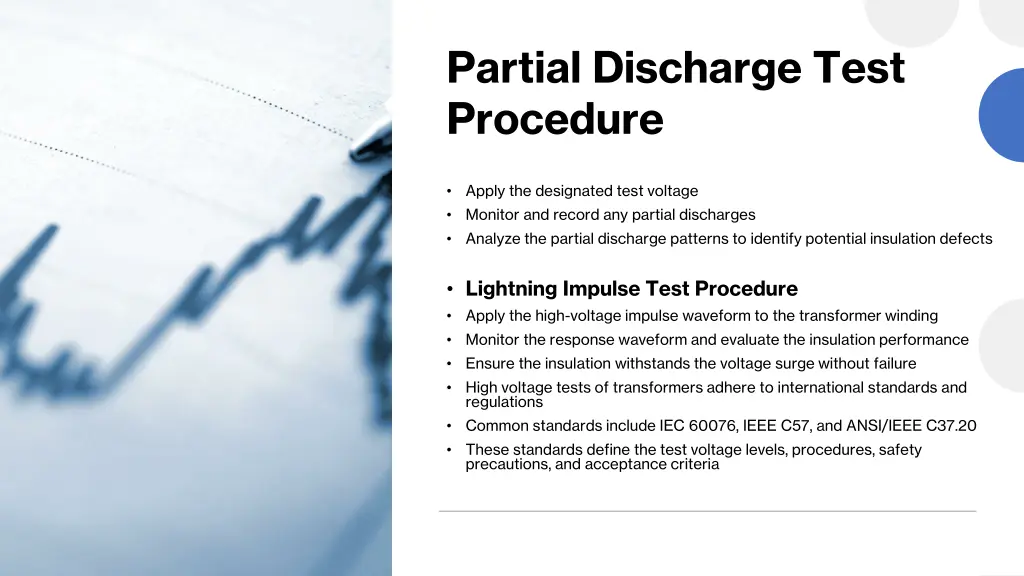 partial discharge test procedure