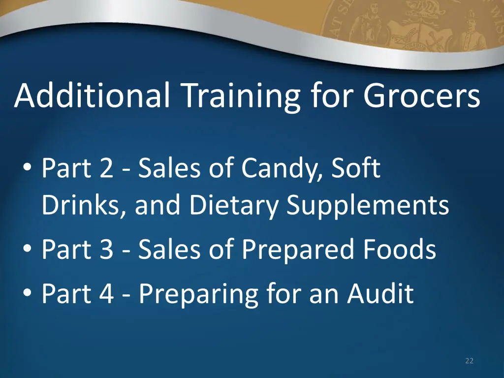 additional training for grocers 1