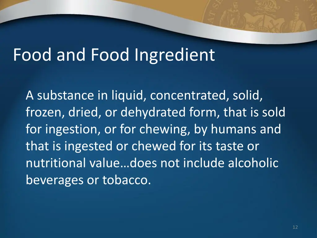 food and food ingredient