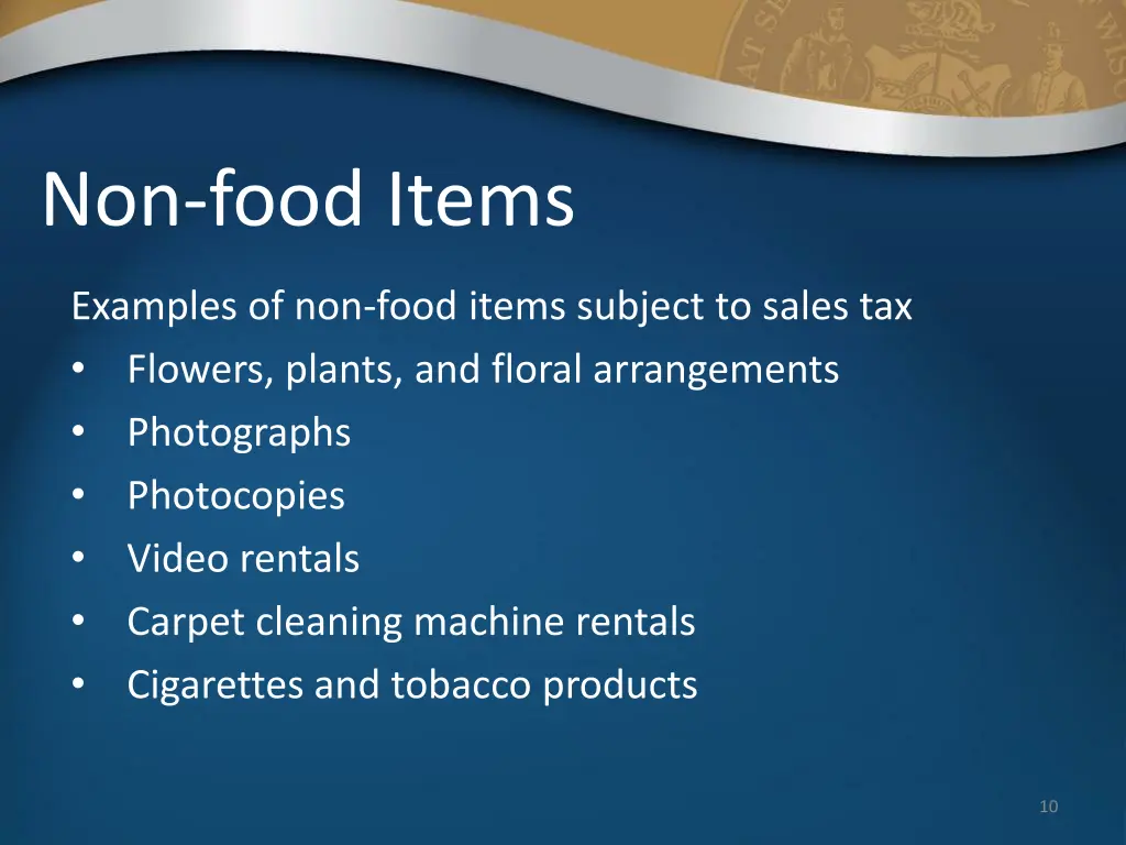 non food items 1