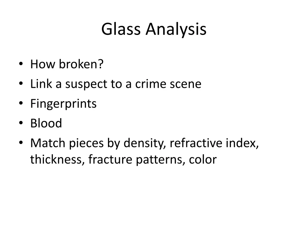 glass analysis 1