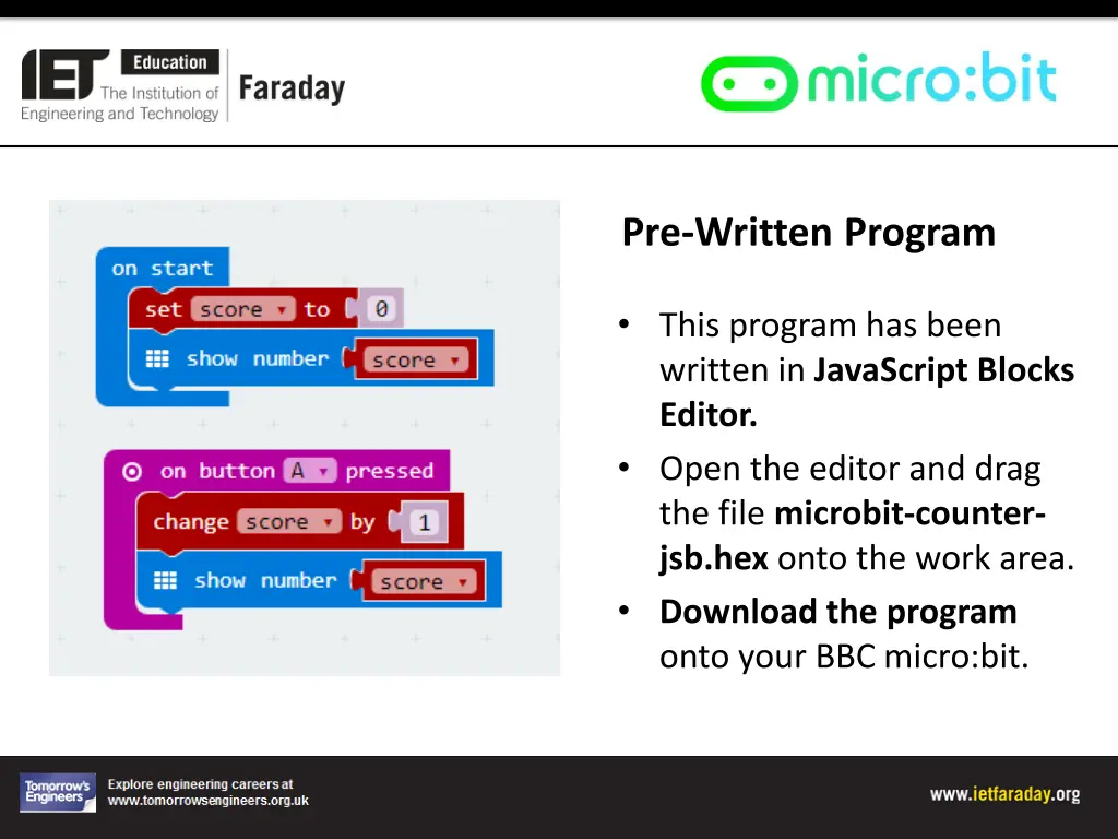 pre written program