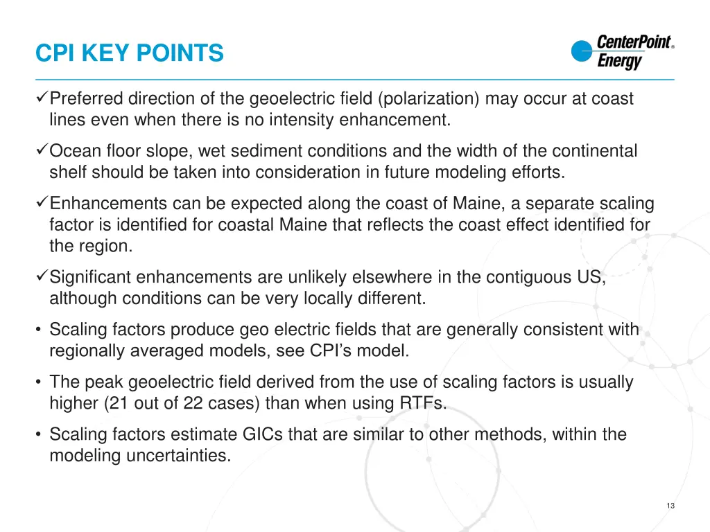 cpi key points