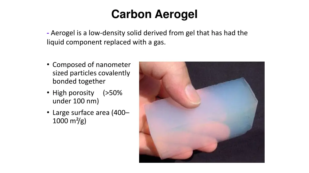 carbon aerogel