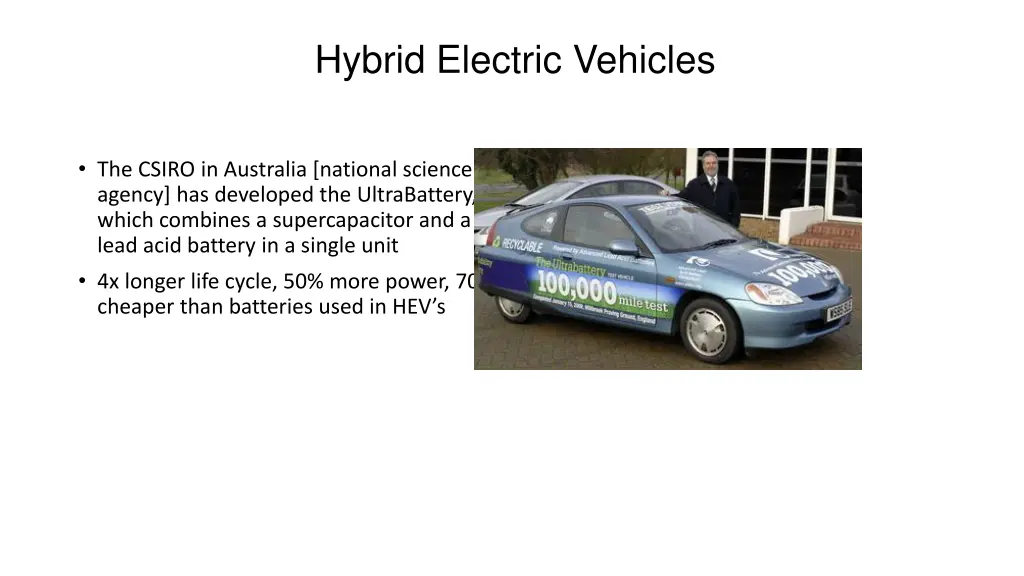 hybrid electric vehicles