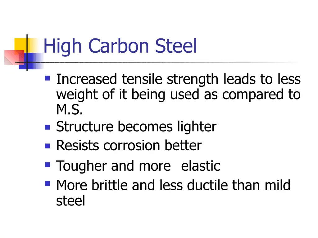 high carbon steel