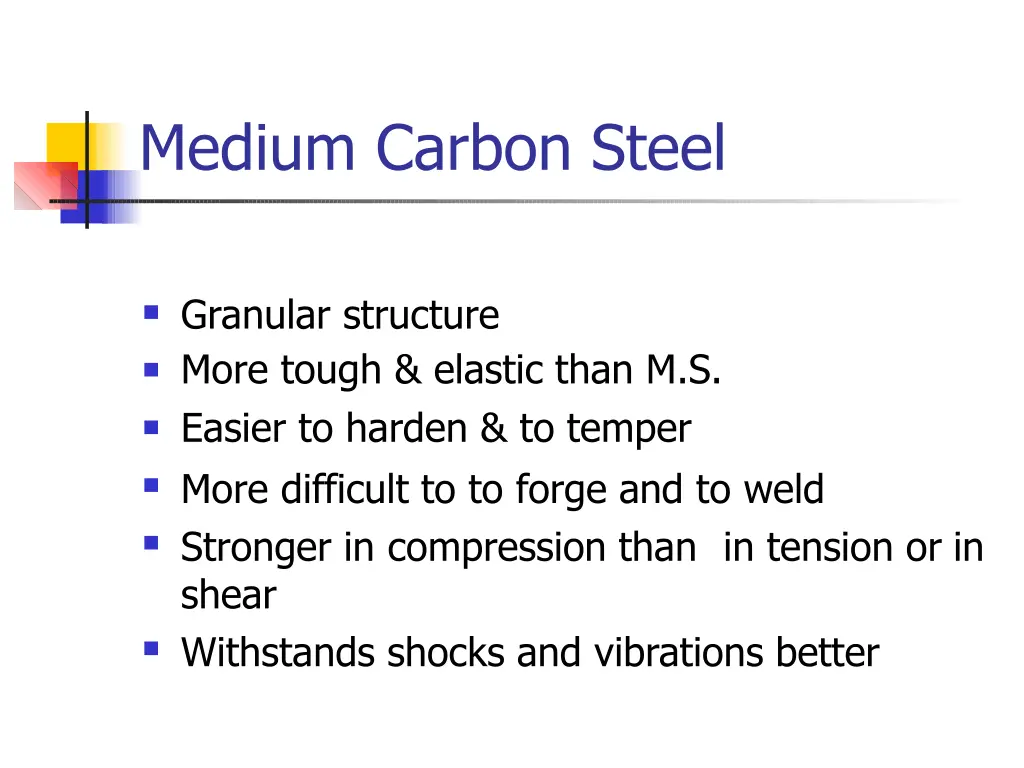 medium carbon steel