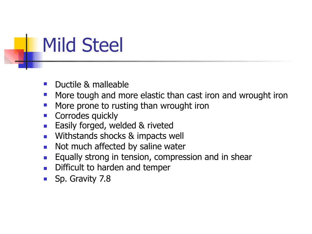 mild steel