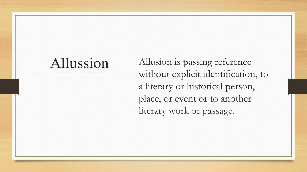 allussion