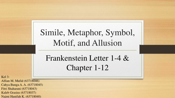 simile metaphor symbol motif and allusion