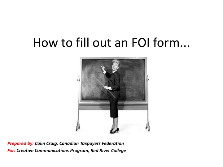 how to fill out an foi form