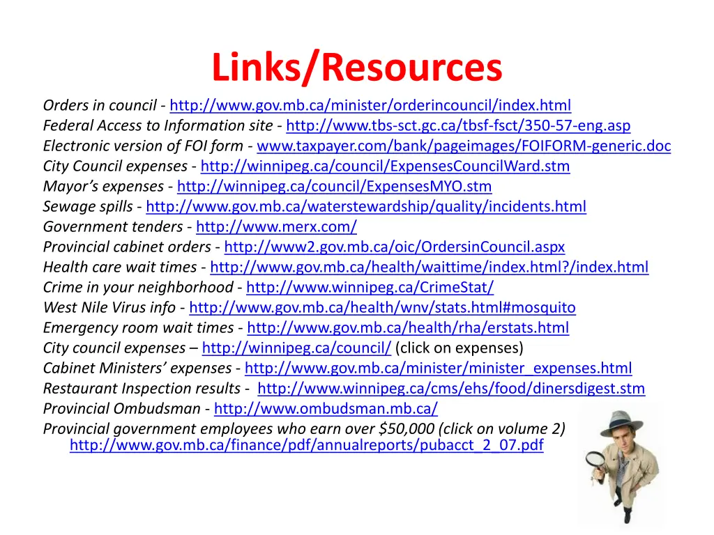 links resources