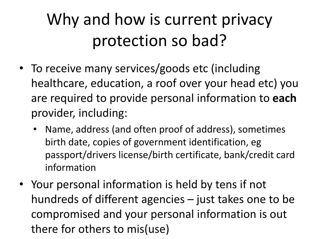 why and how is current privacy protection so bad 1