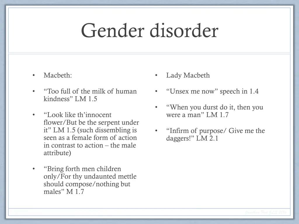 gender disorder