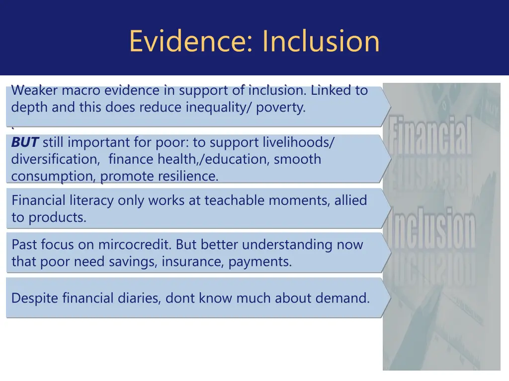 evidence inclusion