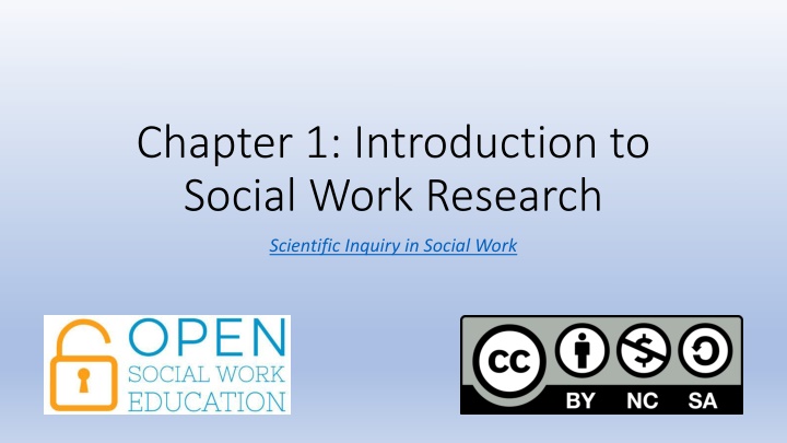 chapter 1 introduction to social work research