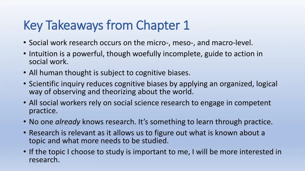 key takeaways from chapter 1 key takeaways from