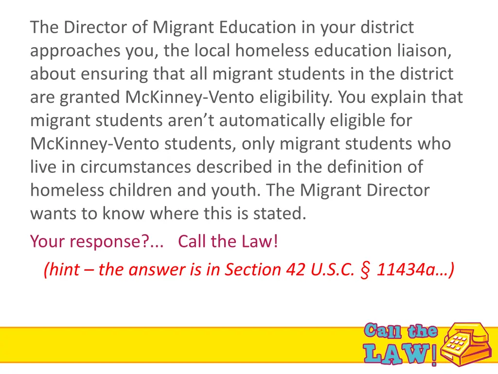 the director of migrant education in your