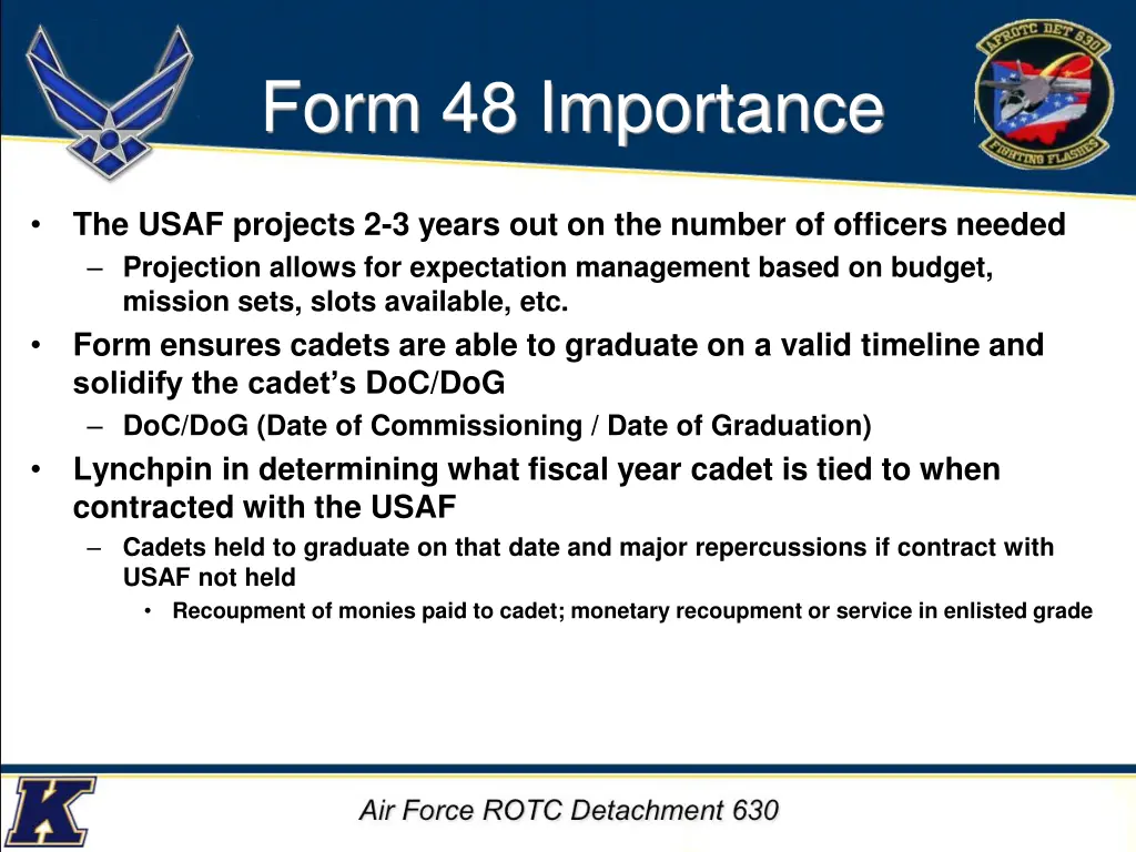 form 48 importance