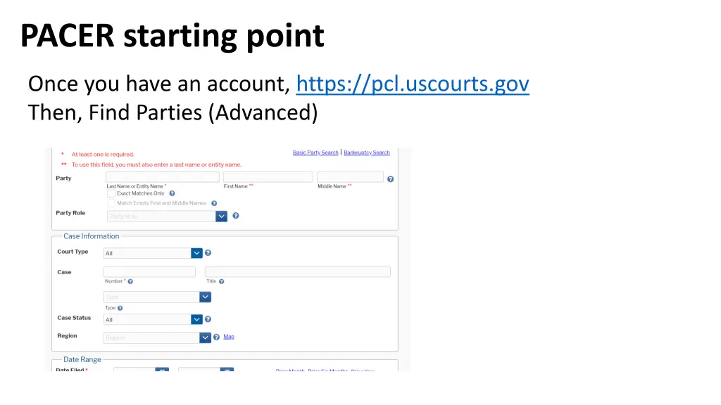 pacer starting point