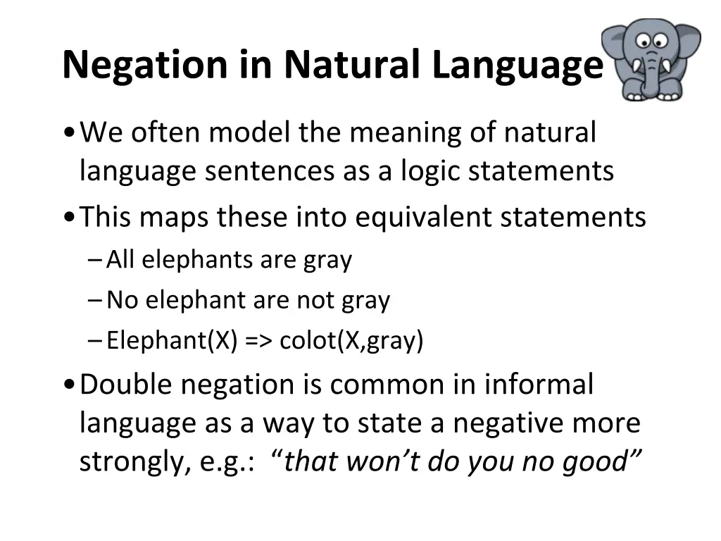 negation in natural language