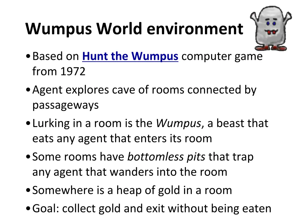 wumpus world environment