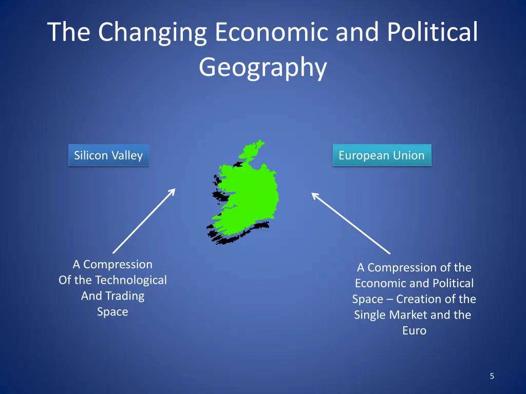 the changing economic and political geography