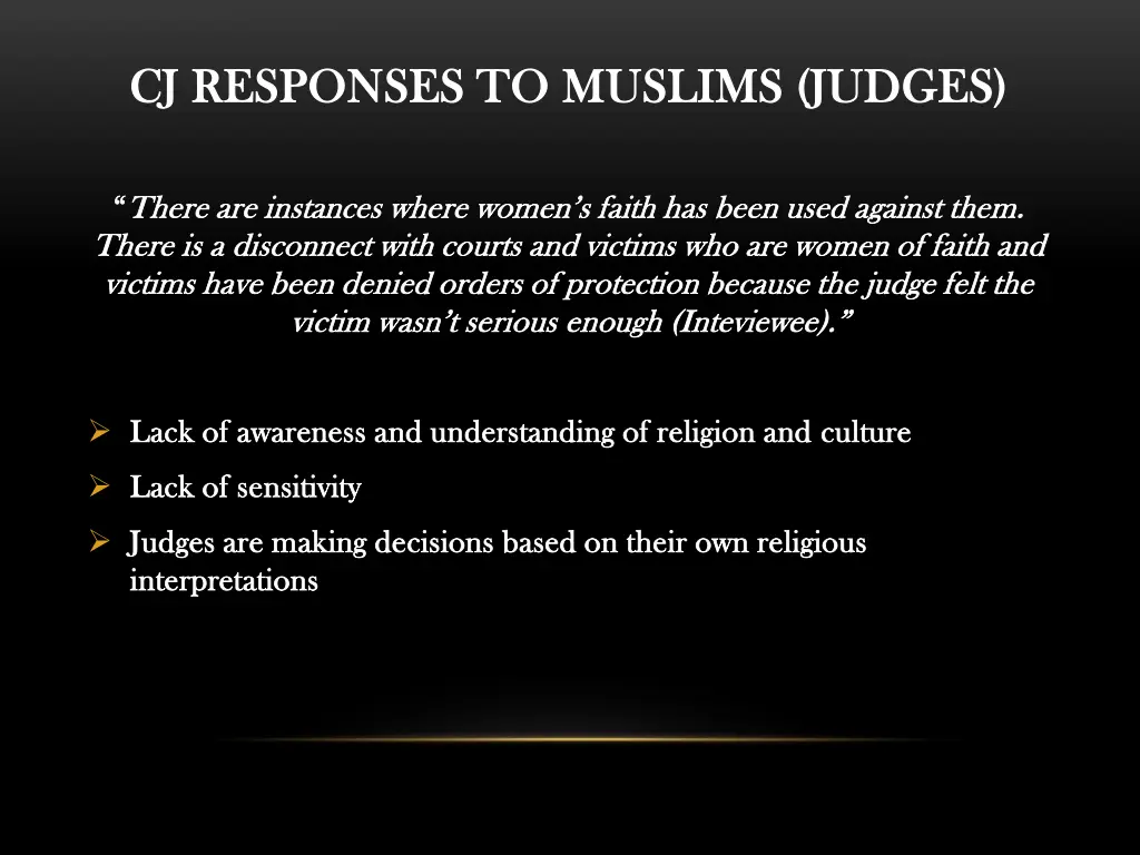 cj responses to muslims judges cj responses