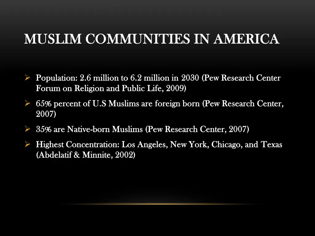 muslim communities in america muslim communities