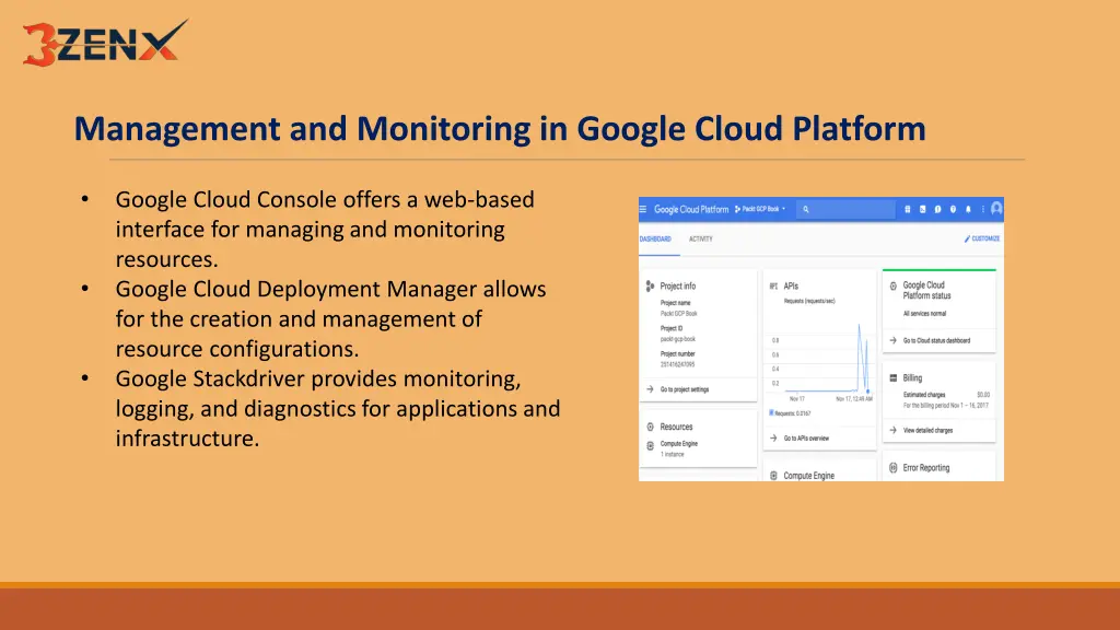 management and monitoring in google cloud platform