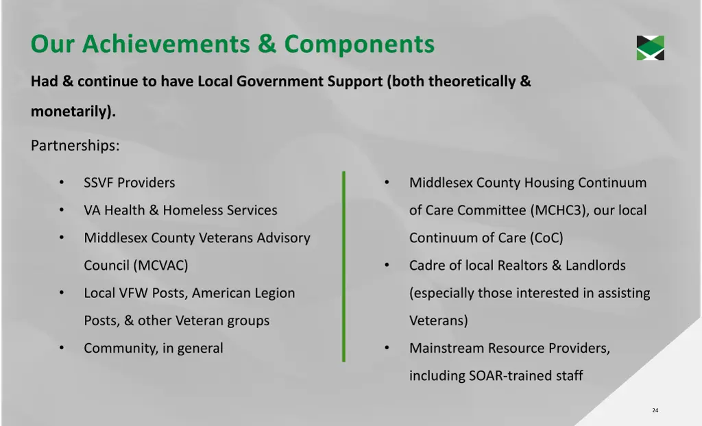 our achievements components 1