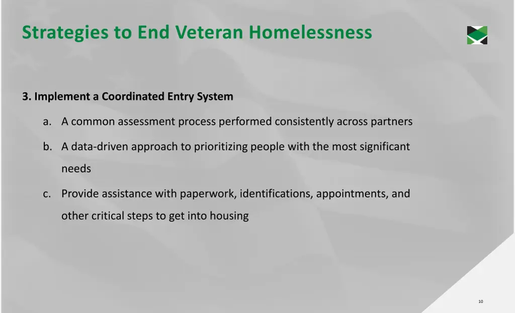 strategies to end veteran homelessness 1