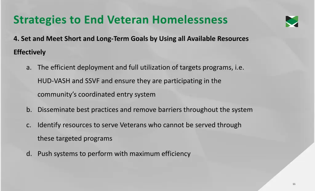 strategies to end veteran homelessness 2