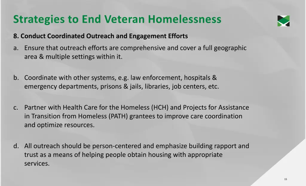 strategies to end veteran homelessness 6