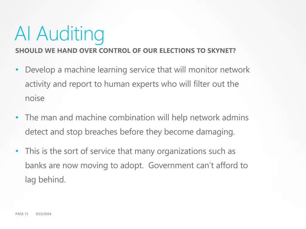 ai auditing