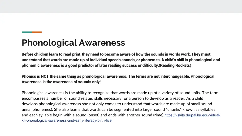 phonological awareness