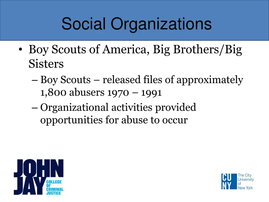 social organizations