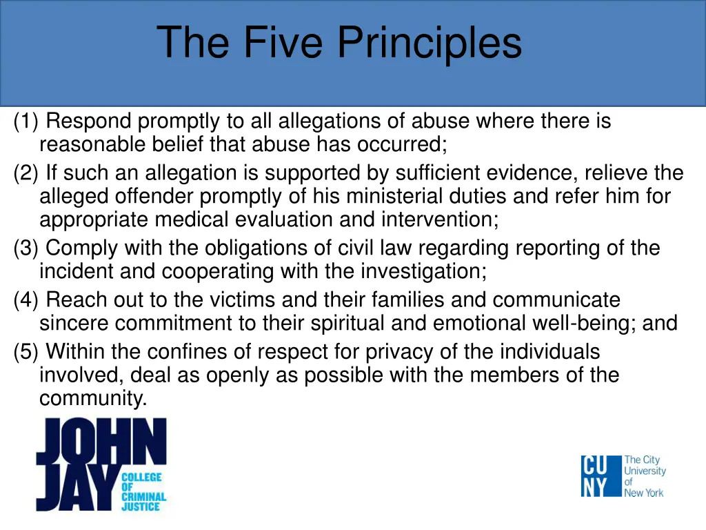 the five principles