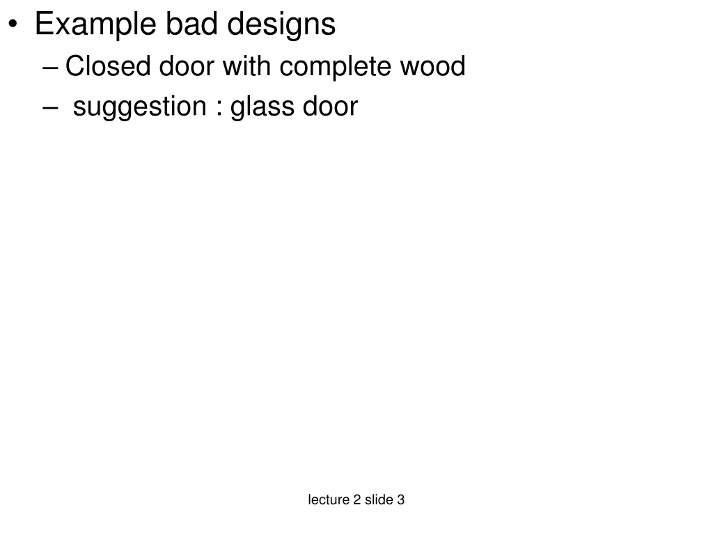 example bad designs closed door with complete