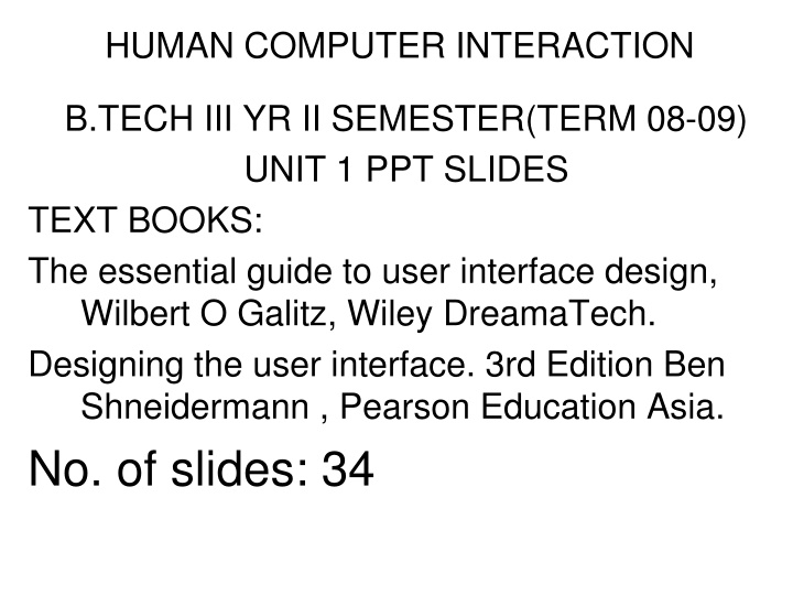 human computer interaction