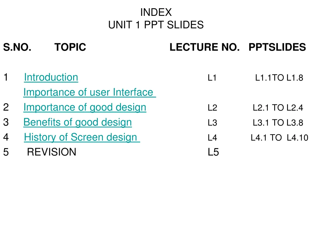 index