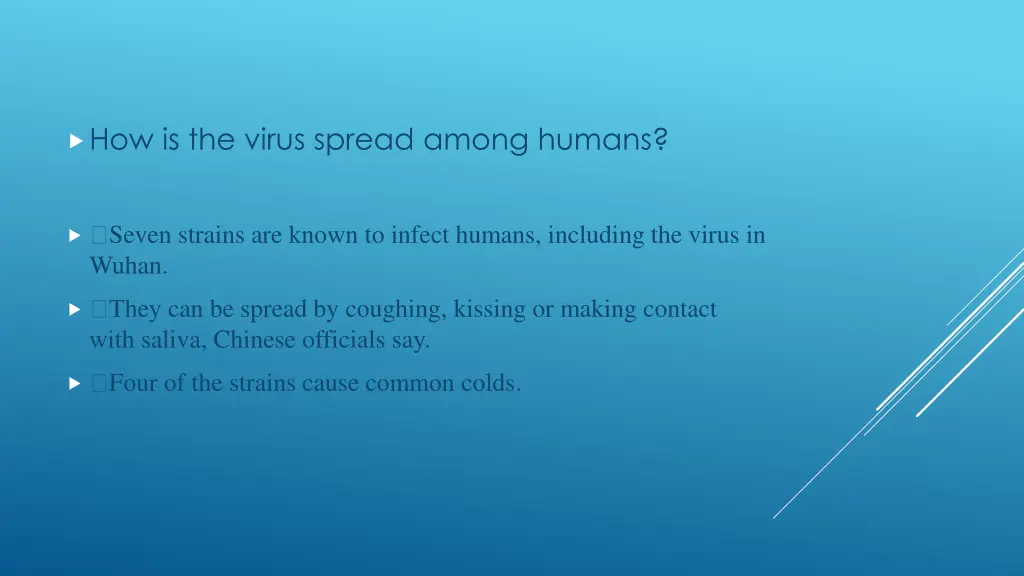 how is the virus spread among humans