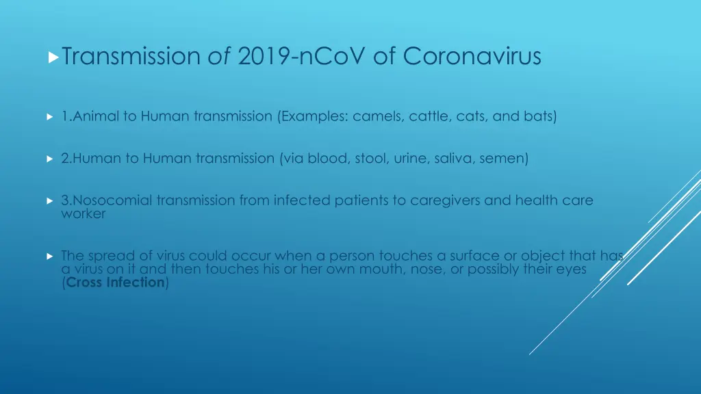 transmission of 2019 ncov of coronavirus