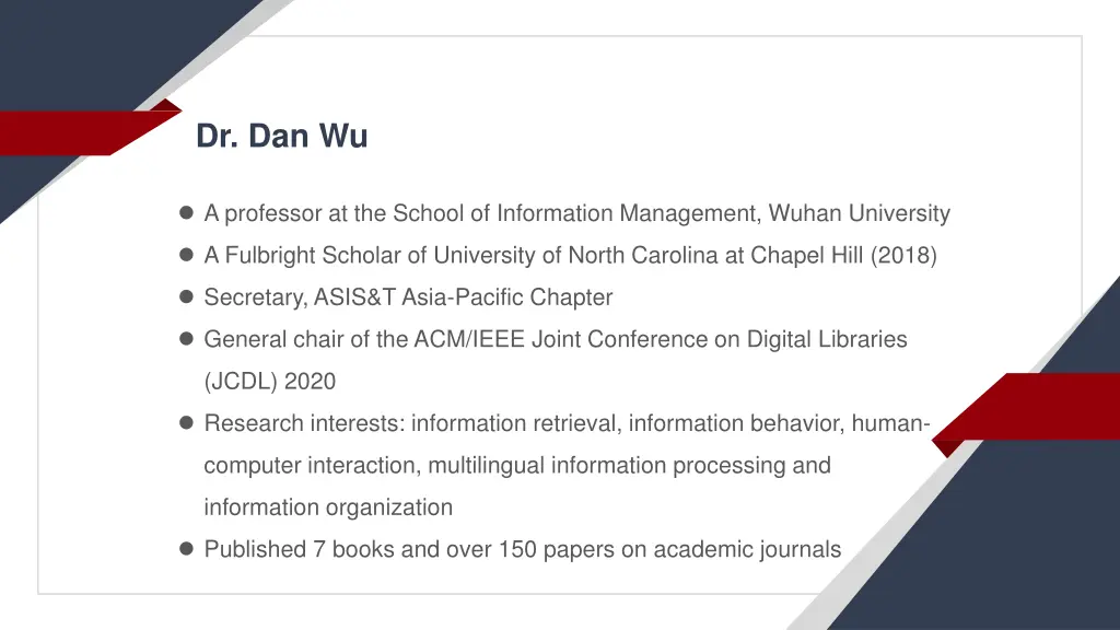 dr dan wu