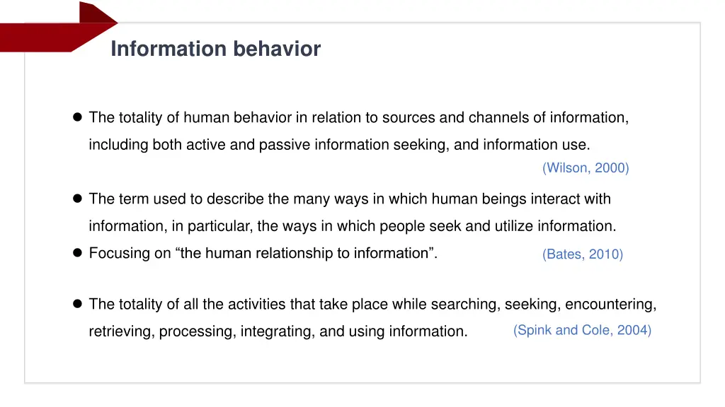 information behavior