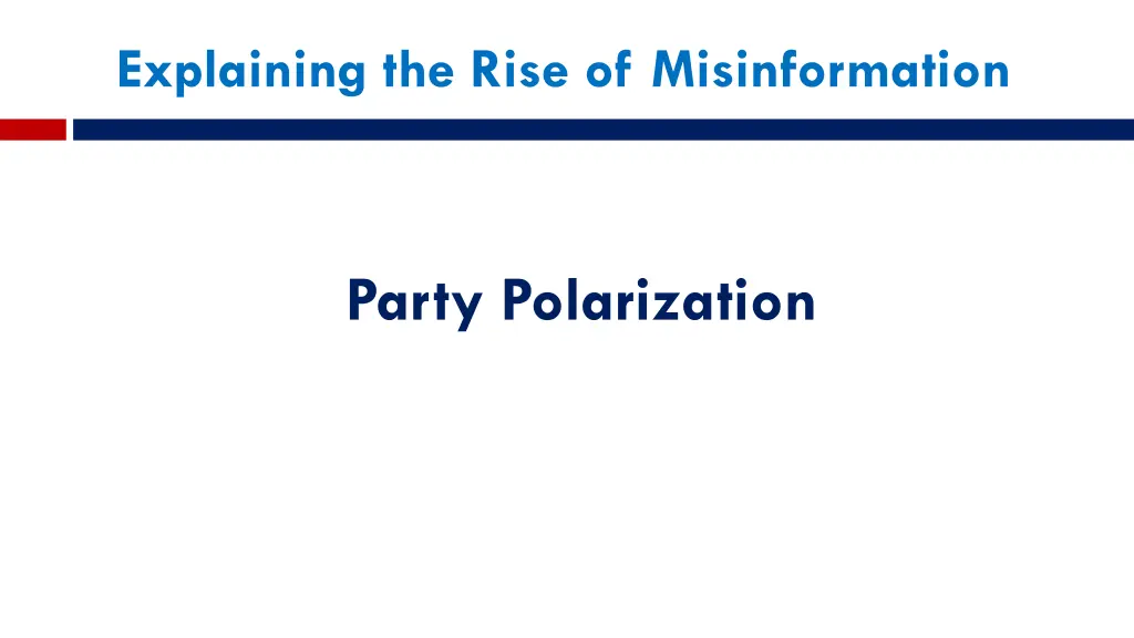 explaining the rise of misinformation