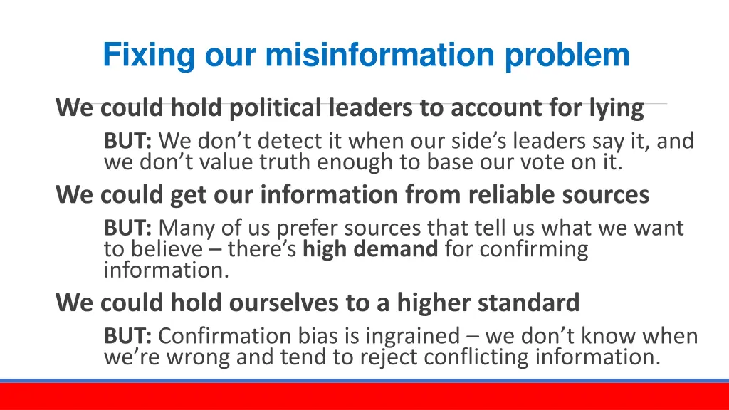 fixing our misinformation problem