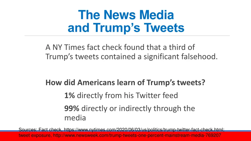 the news media and trump s tweets