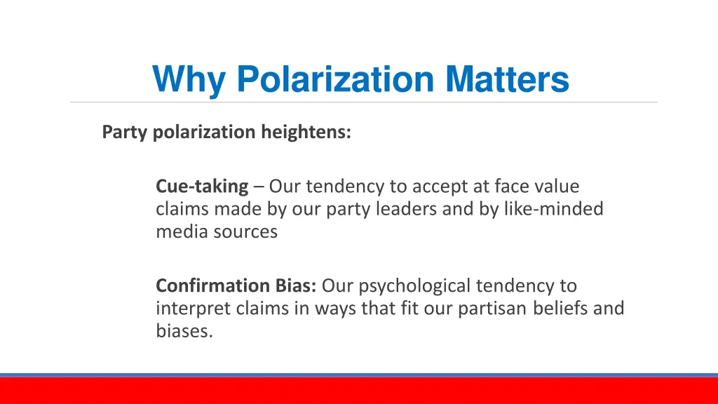 why polarization matters